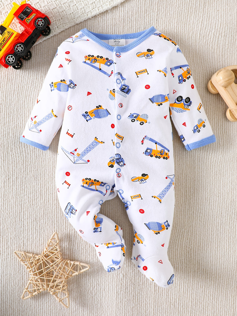 8pcs Newborn Baby Boy Bodysuit Set.
