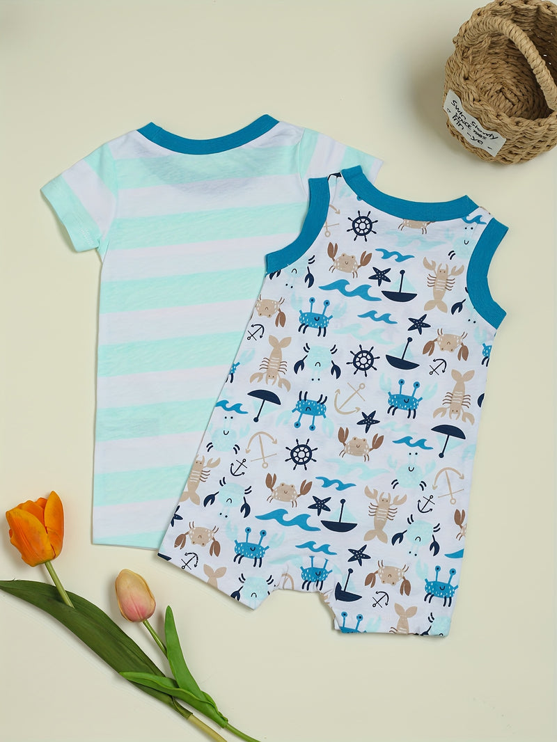 2 new models, newborn baby boy, suitable for newborns from 3 to 9 months.