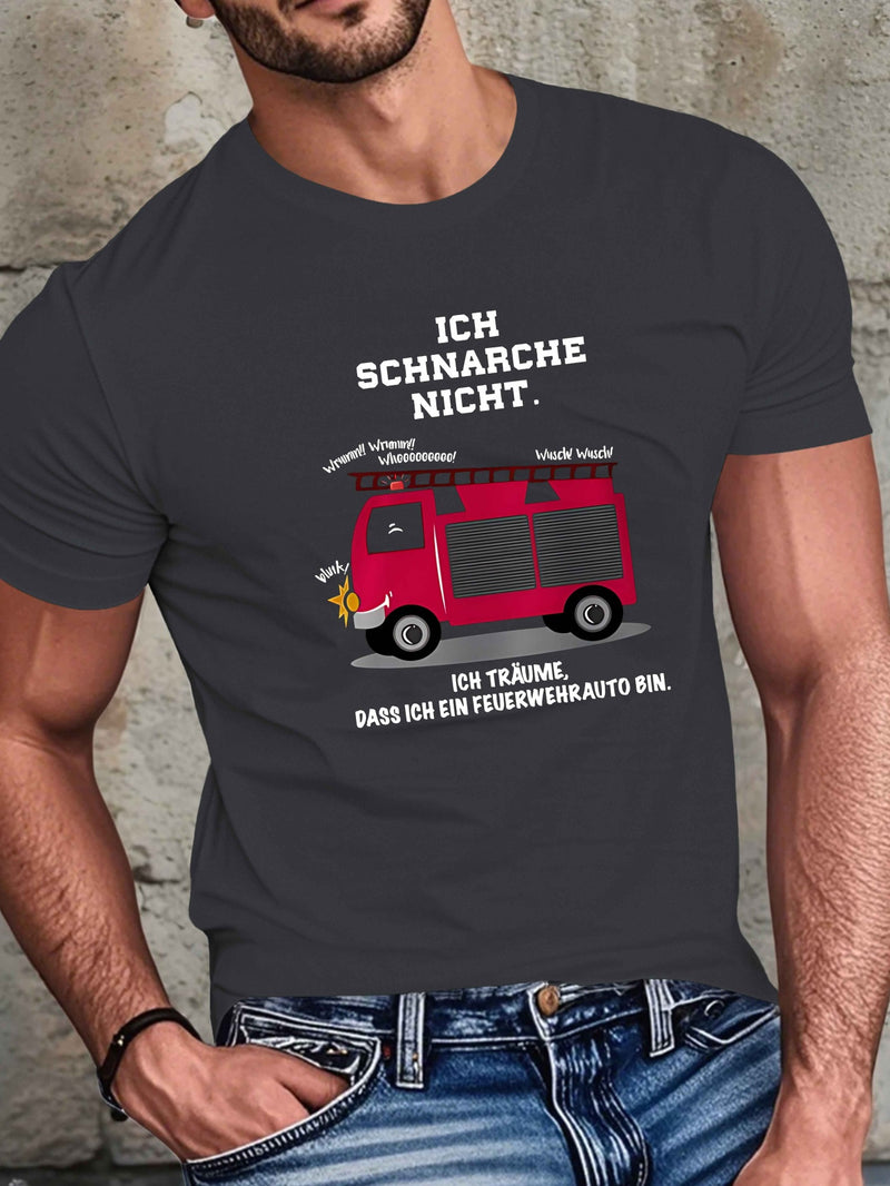 Men’s Humorous Short-Sleeved Summer T-Shirt.