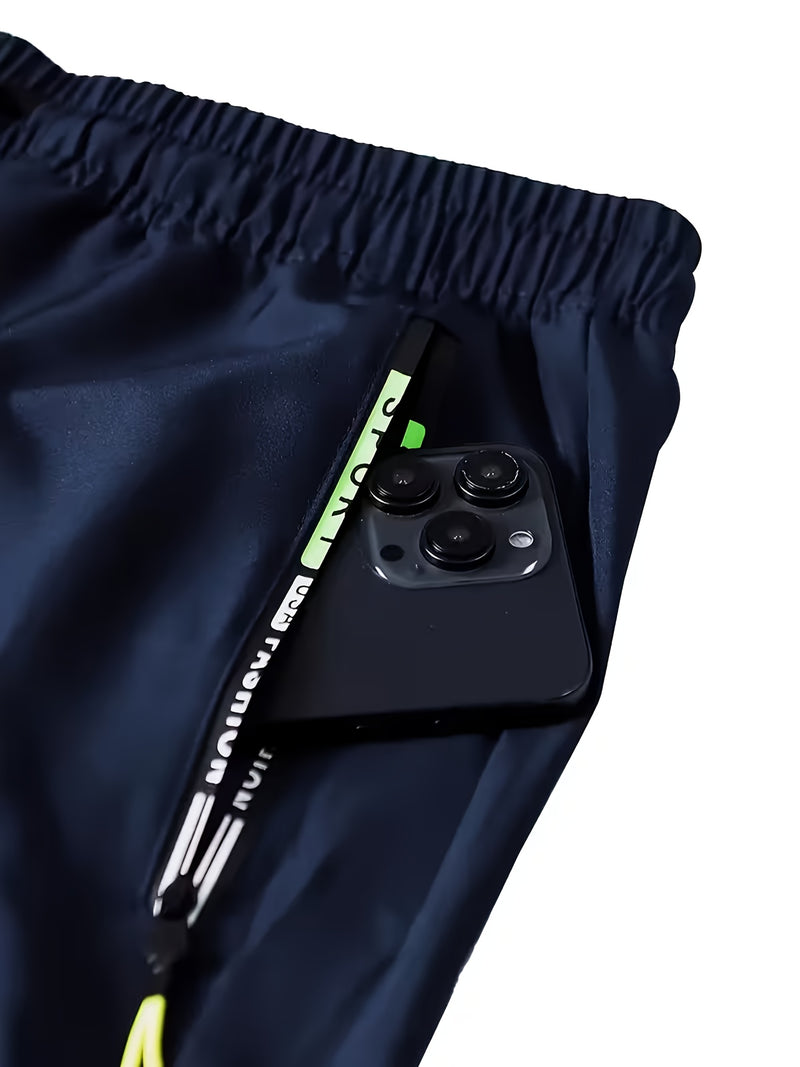 Men's Heavy-Duty Work Pants with Zipper Pockets.