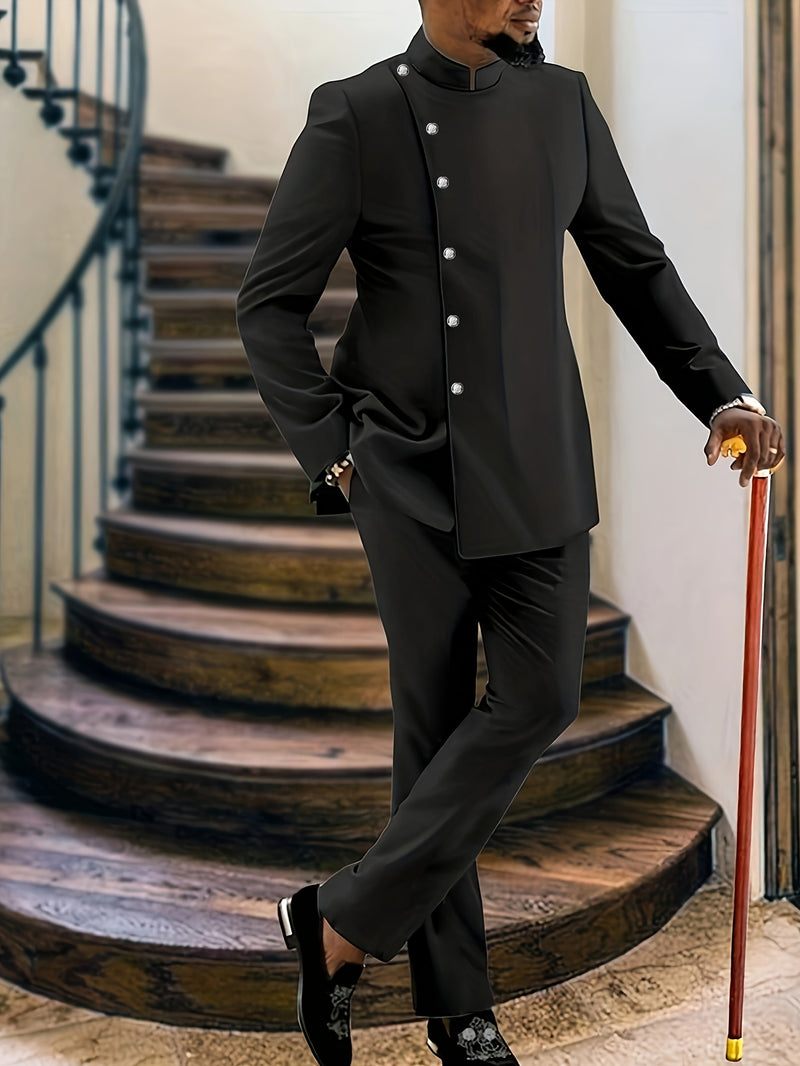 New Four Seasons Men's 2pcs Dashiki African Outfit.