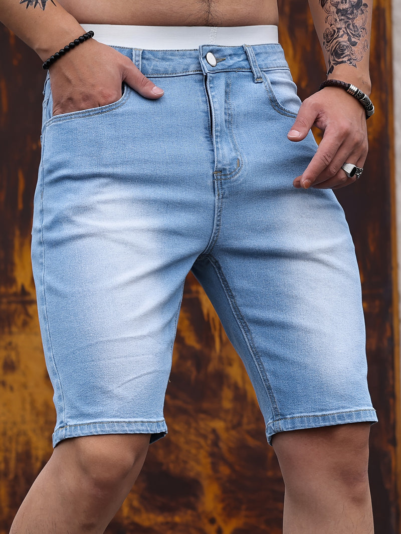Men's Denim Shorts.