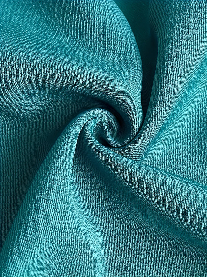 2pcs Men's Casual , Embroidery, Buttons, Pockets, Long-Sleeved Top.