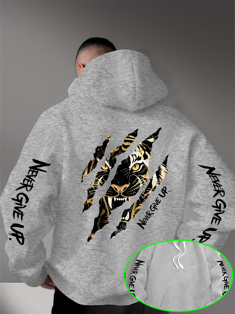 Men's Casual Personality Hooded Sweatshirt.