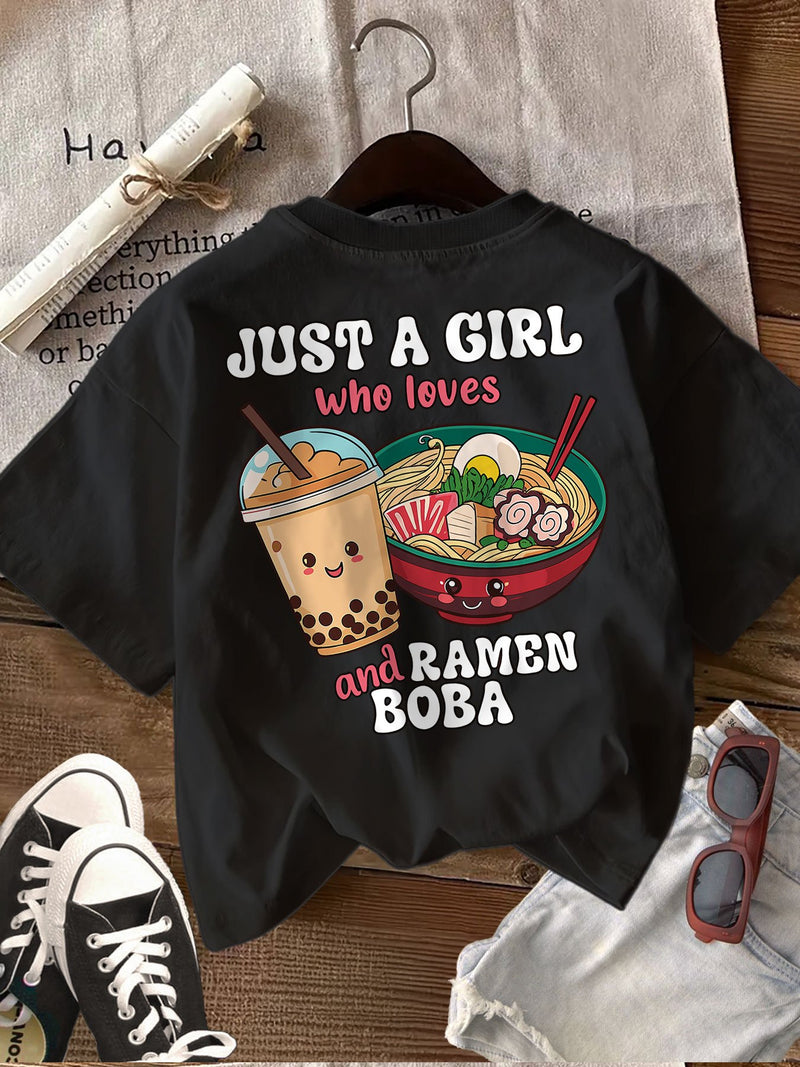 Women’s Graphic Print T-shirt, Short Sleeve Crew Neck Casual.