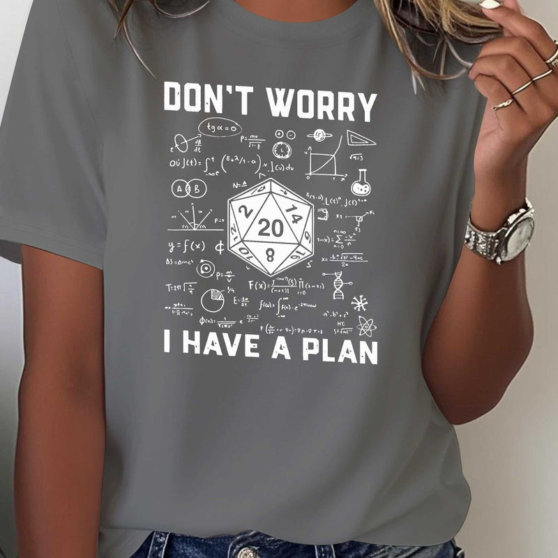 Women's Printed T-shirt Comfortable and Versatile Casual Short Sleeves.