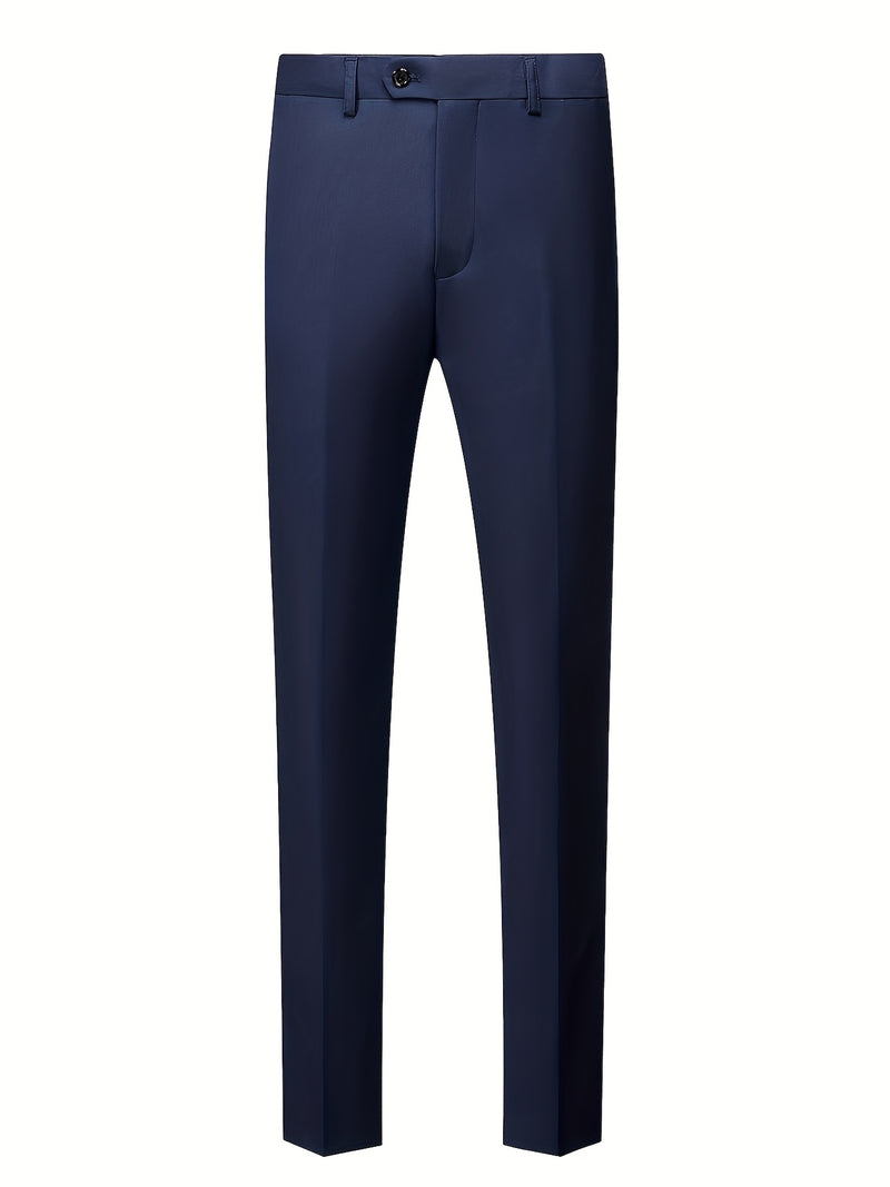 Men'S Premium Two-Piece Suit - Tailored Business Casual Blazer And Trousers.