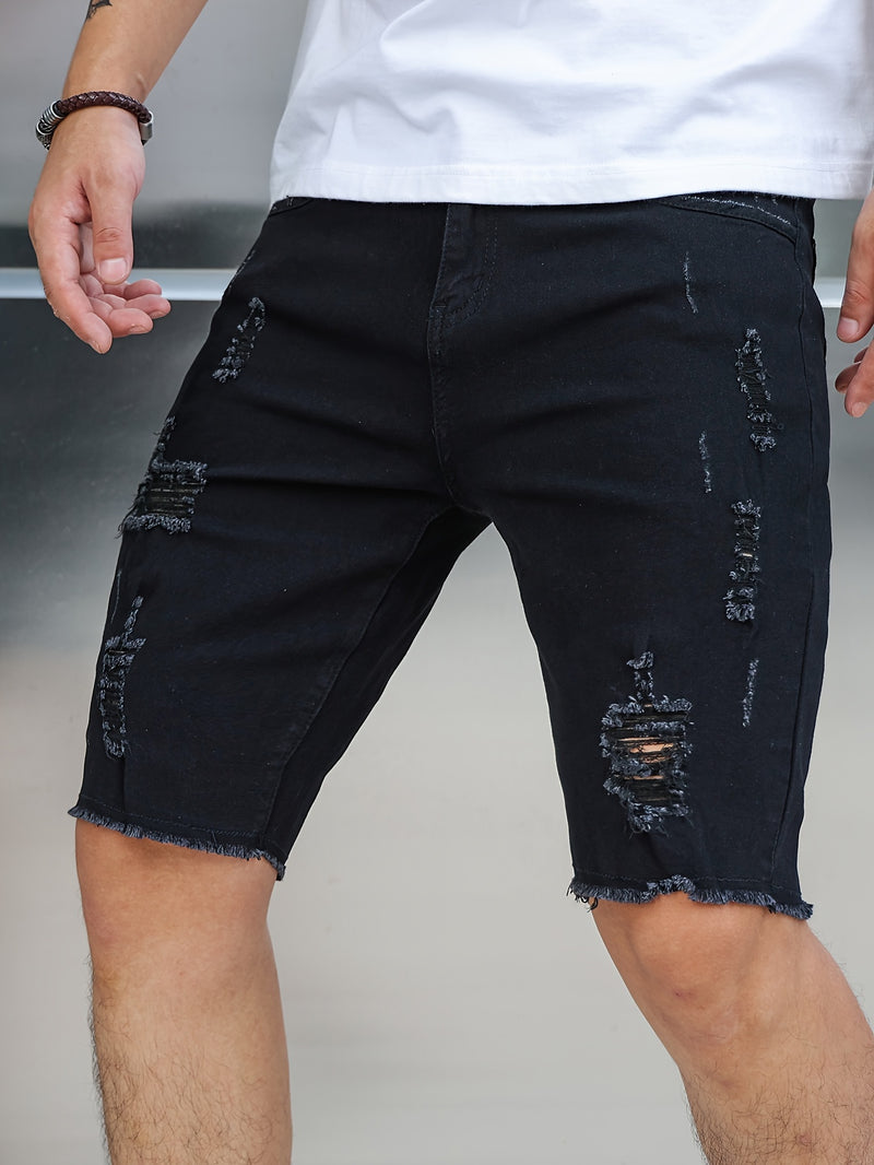 Men's Denim Shorts.