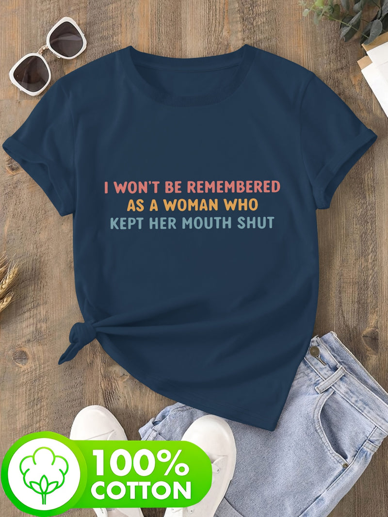 Women’s Short-Sleeve Round Neck T-Shirt.