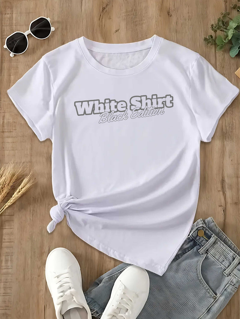 Women's T-Shirt with Short Sleeves.