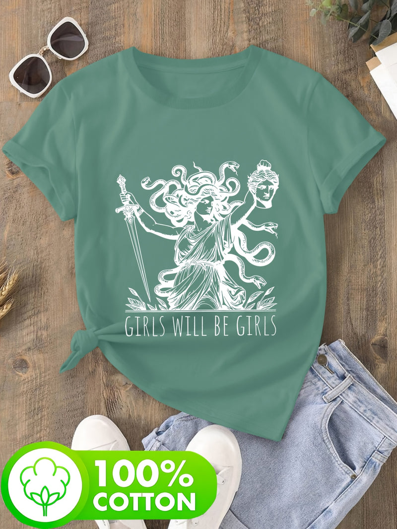 Women’s Short-Sleeve Round Neck T-Shirt.