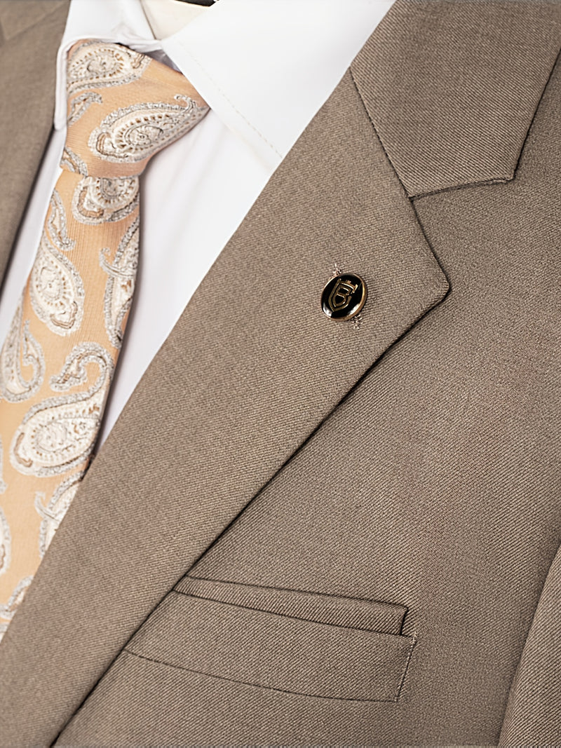 Business Casual 2-Button 3pcs Suit Set.