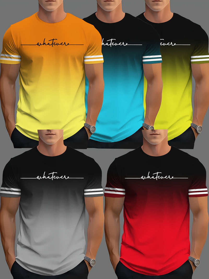 Men's Novelty T-Shirt 5pcs Set.