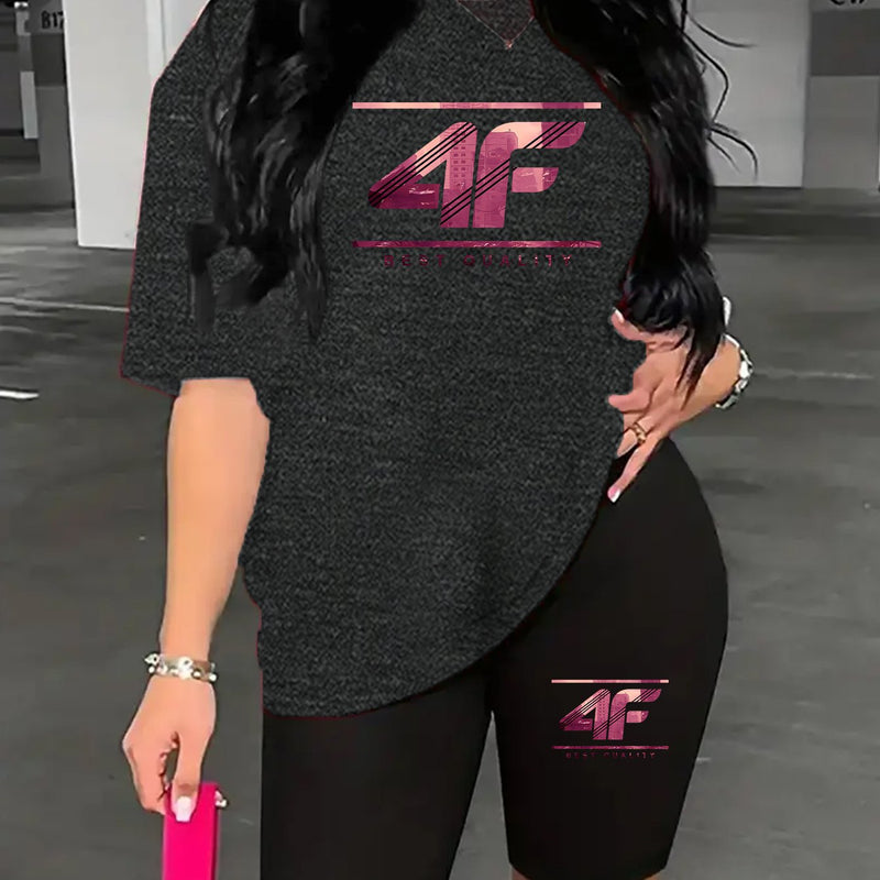 Women's Round Neck Short Sleeve Top.