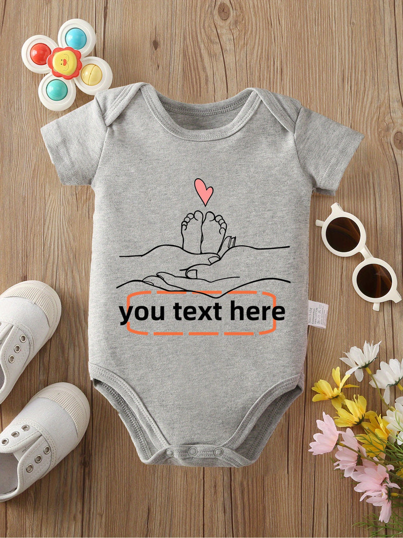 Custom Text Baby Onesie with Name/Text.