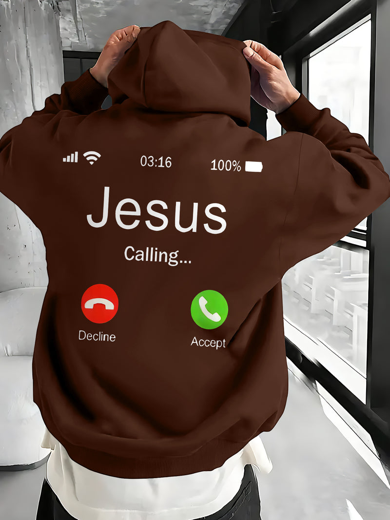 Men's Hooded Sweatshirt.