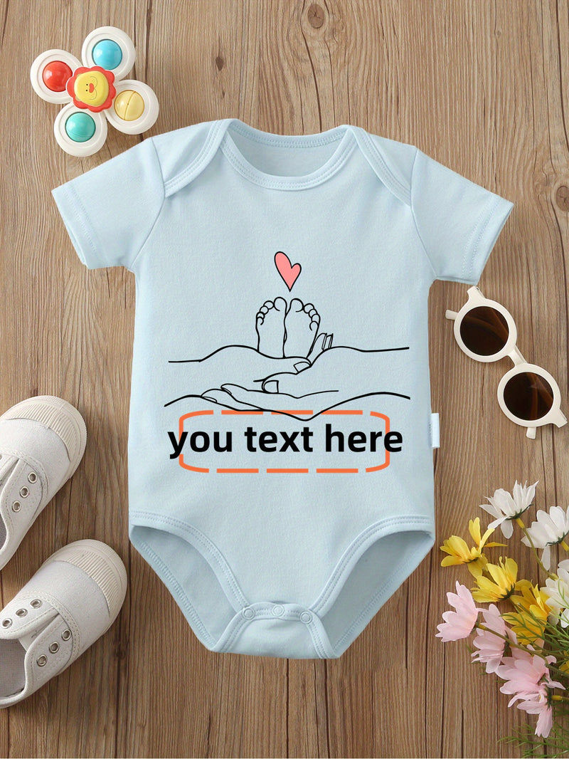 Custom Text Baby Onesie with Name/Text.