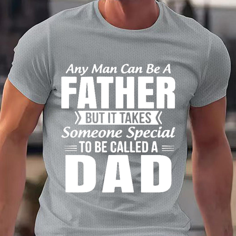 Men’s Short-Sleeved Round Neck, Knitted Fabric That Is Easy And Comfortable.