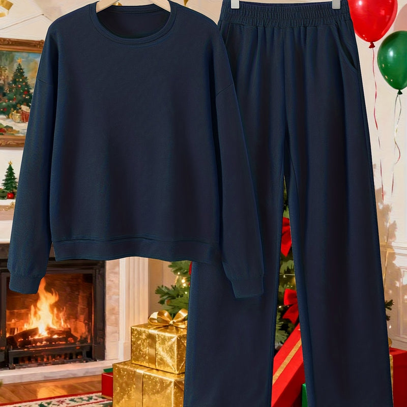 Autumn/Winter New Women's Fabric Two-Piece Set.