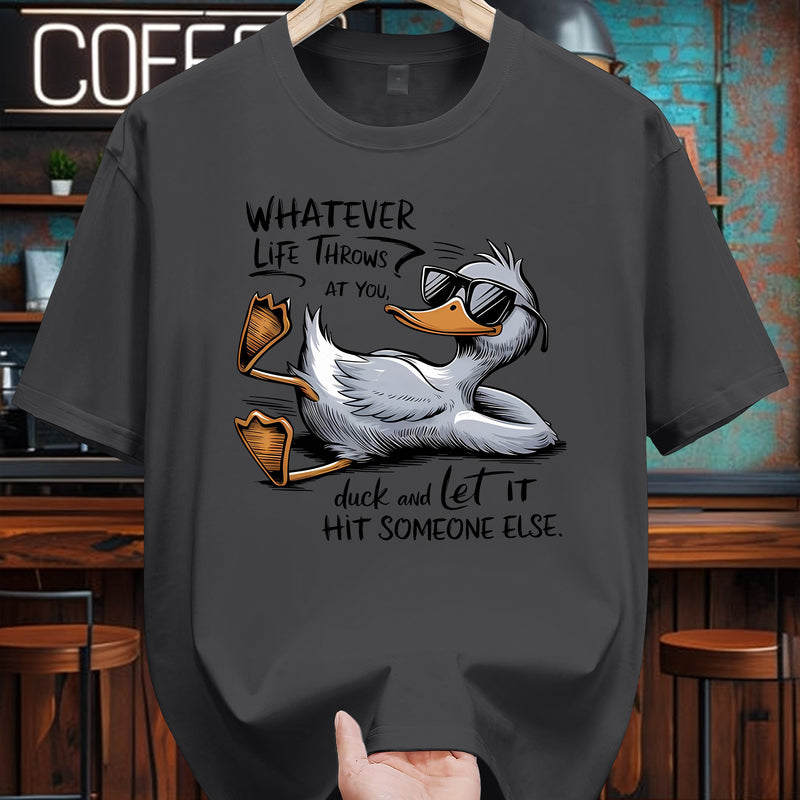 Men’s T-Shirt Cotton Casual Short Sleeve Tee.