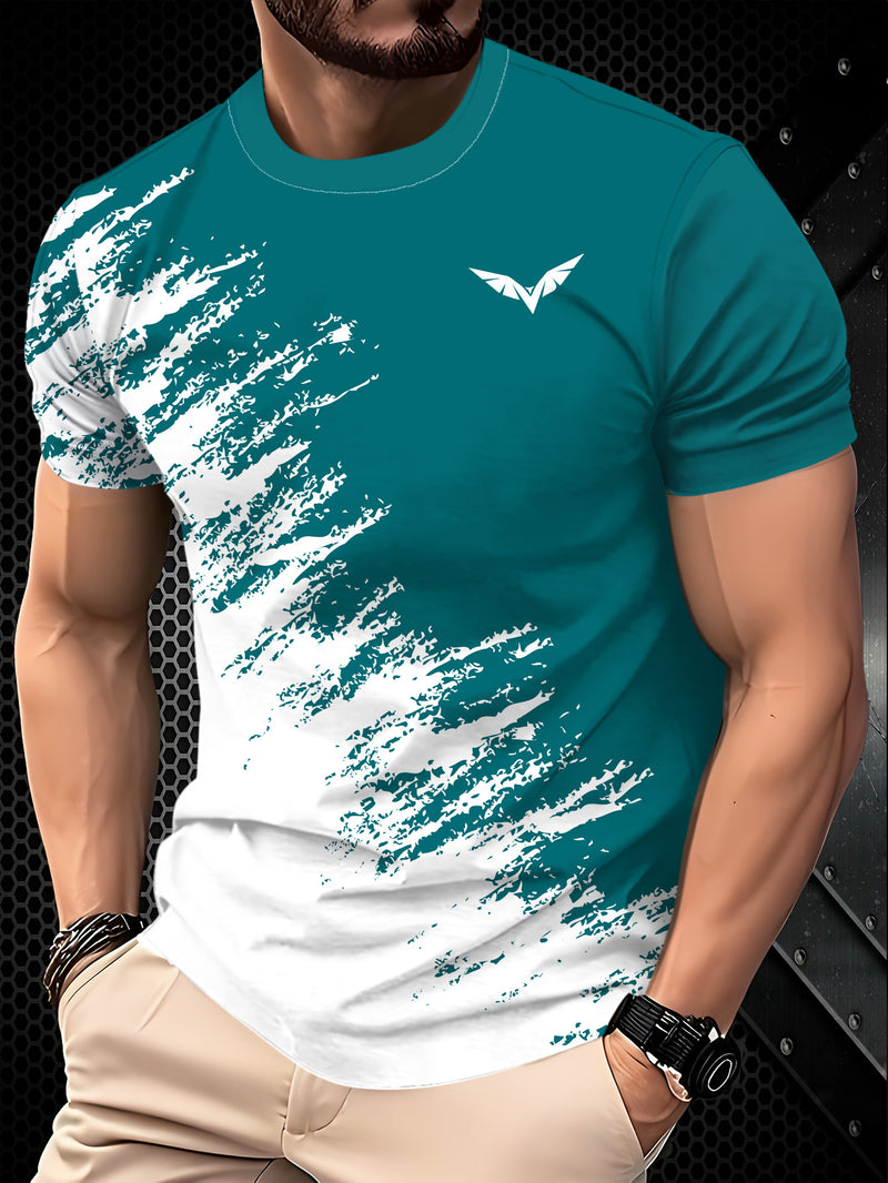 3pcs Men's Casual Graphic T-Shirts.
