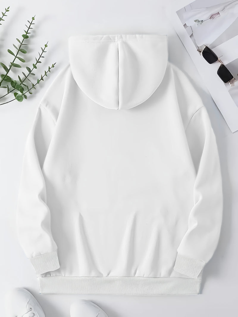 Women's Cute Sloth & Letter Print Hoodie.