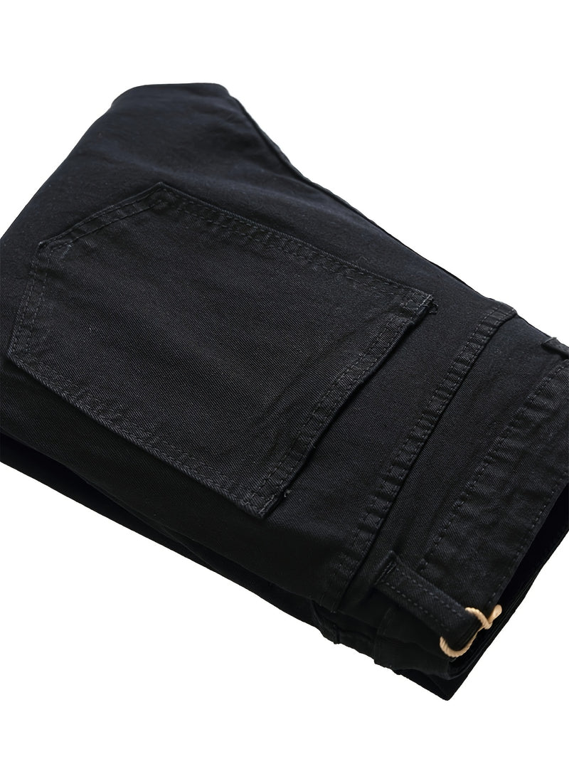 Trendy Men's High Street Ripped Skinny Jeans.