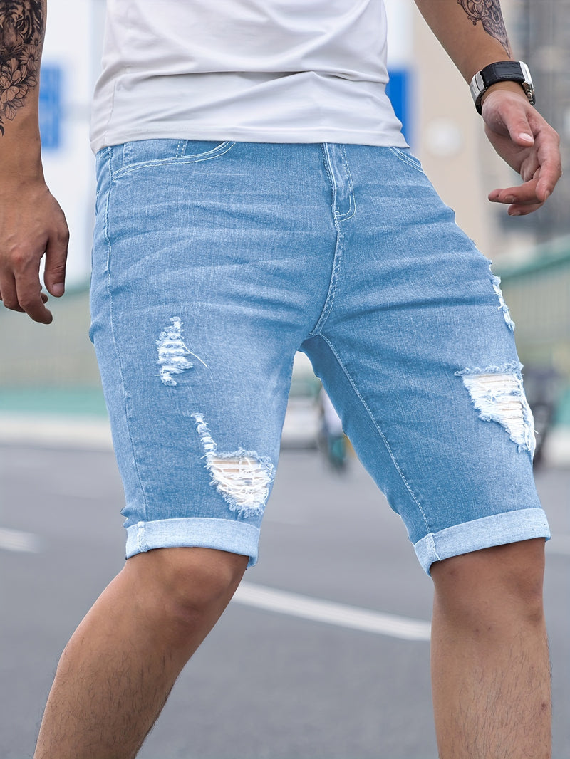 Men'S Denim Shorts.