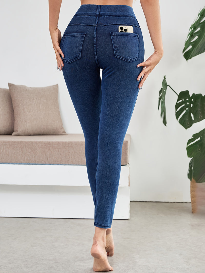 1 Elegant High-Waisted Jeans, for Women Solely.