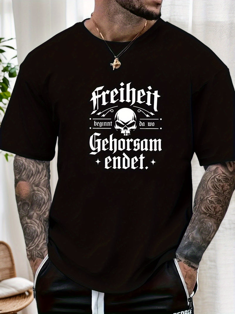 Men's Print Summer Casual Short Sleeve T-Shirt.