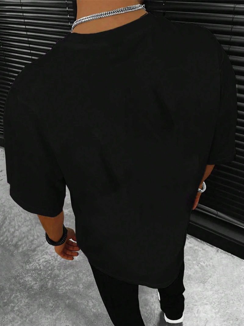 Men’s Black Graphic T-Shirt.