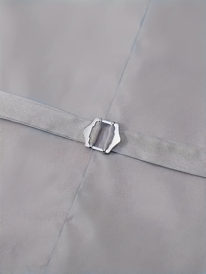 A Men's Three-Piece Suit Consisting of a Blazer, Vest, And Trousers.