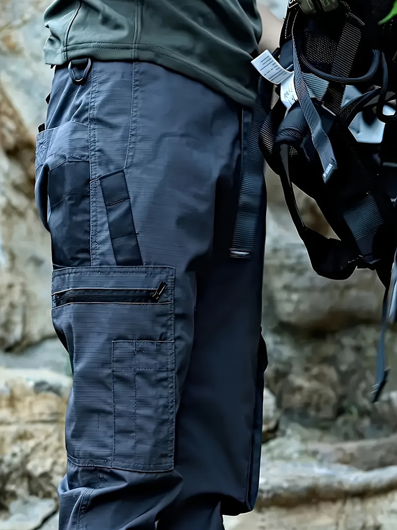 Men's Tactical Outdoor Pants - Durable Multi-Pocket Design for Hiking.