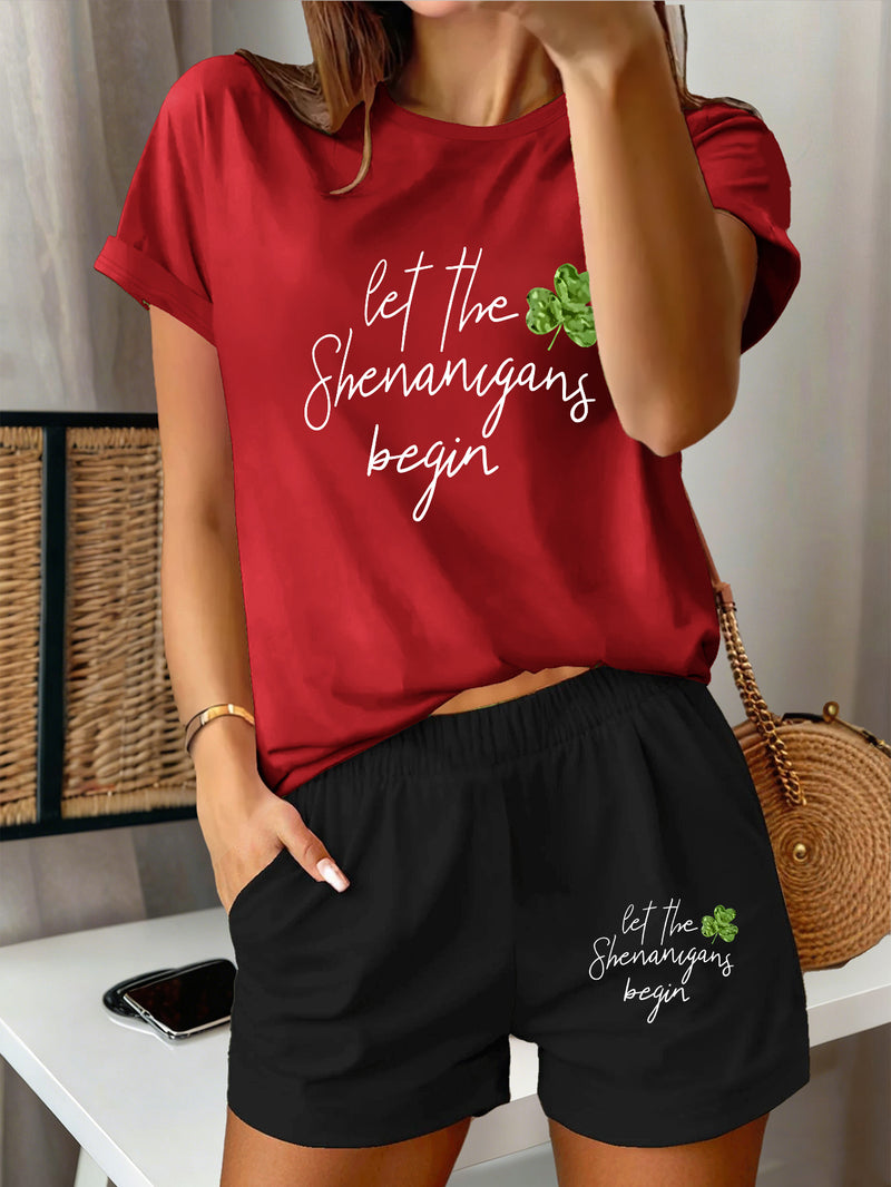 2pcs Women's Y2K Sportswear Suit - Shorts.