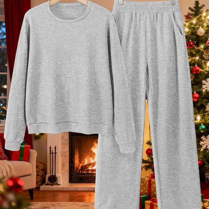 Autumn/Winter New Women's Fabric Two-Piece Set.