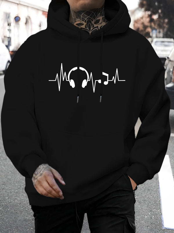 Men's New Fashion Hooded Sweatshirt.