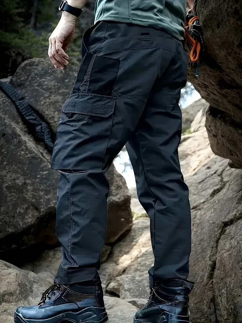 Men's Tactical Outdoor Pants - Durable Multi-Pocket Design for Hiking.