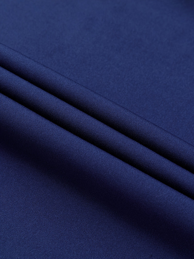 Two-Piece Set of Men's Solid Color Elastic Shirts.