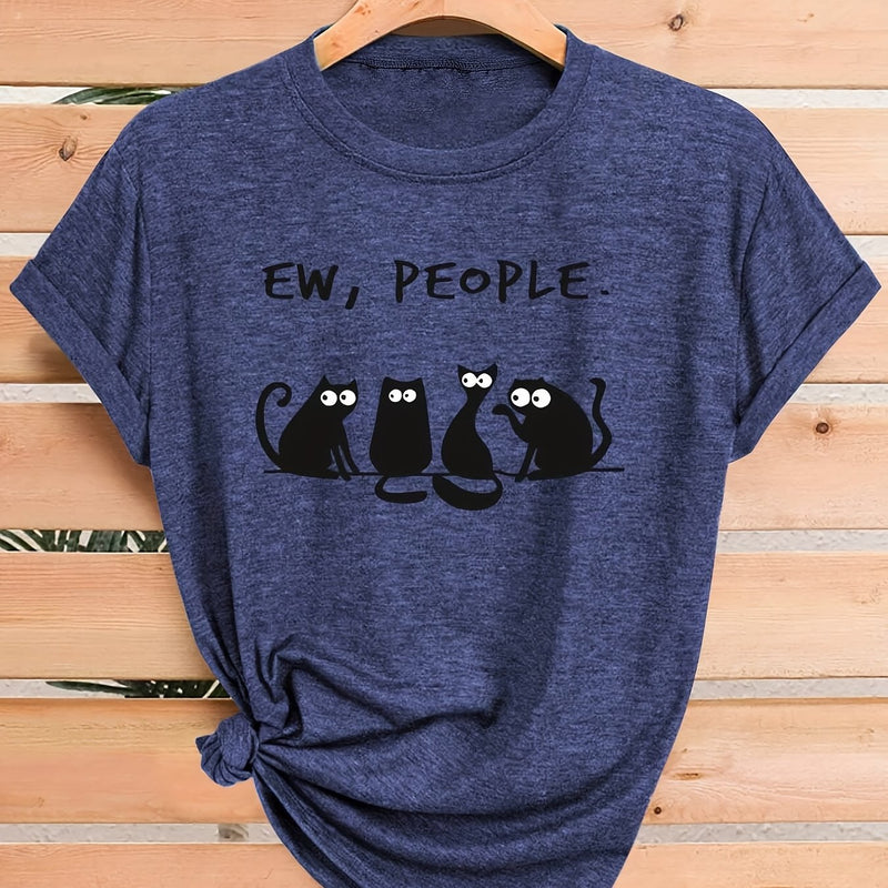 Women's Casual Short Sleeve T-Shirt.