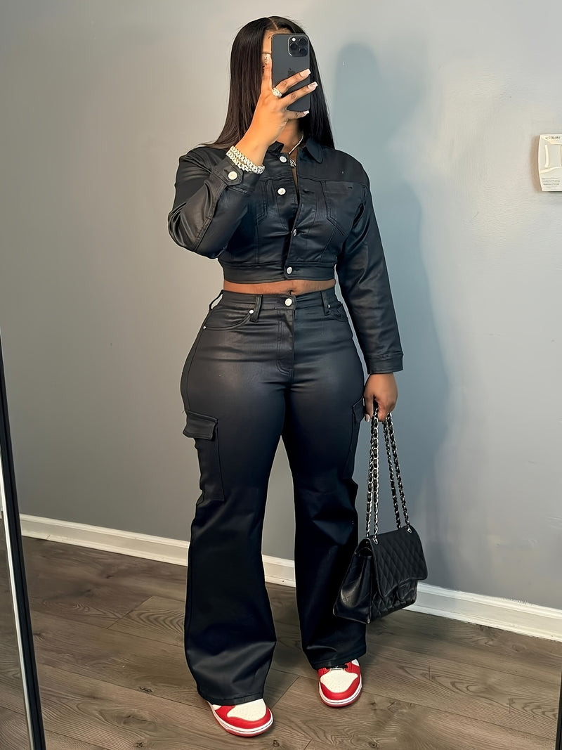 Women's Vintage Jacket and Pants Set.