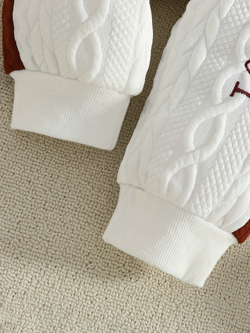 Winter Bear Onesie Clothing Set - Full-Body Long Sleeve & Pants.