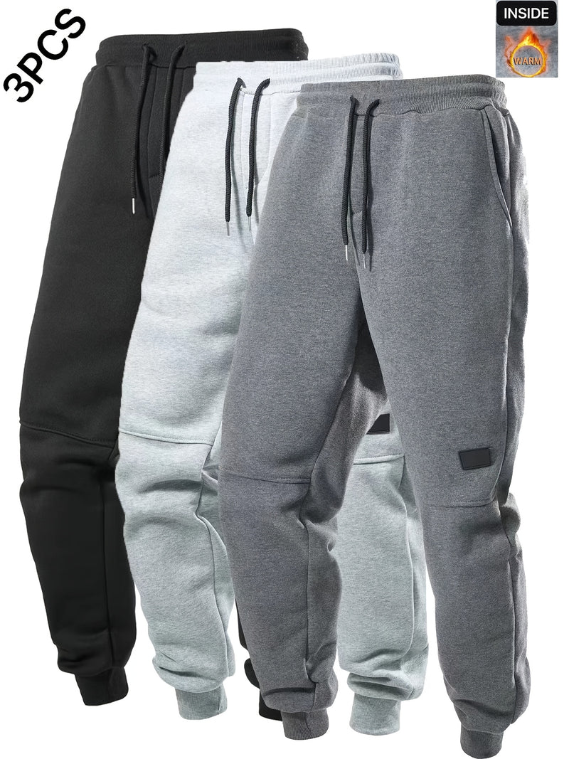 3pcs Men's Casual Athletic Joggers.