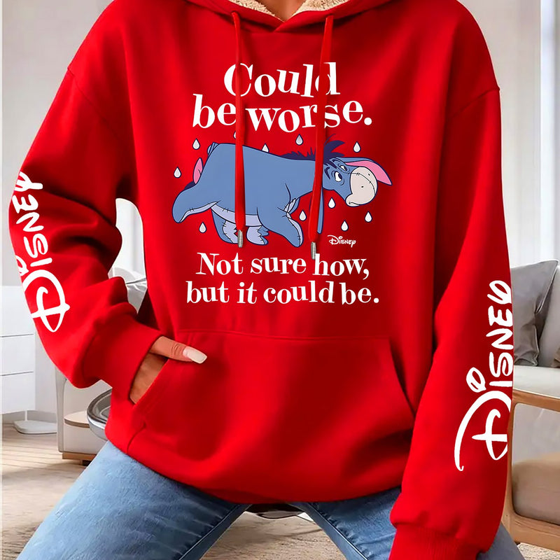 Women's Hooded Pocket Sweatshirt.