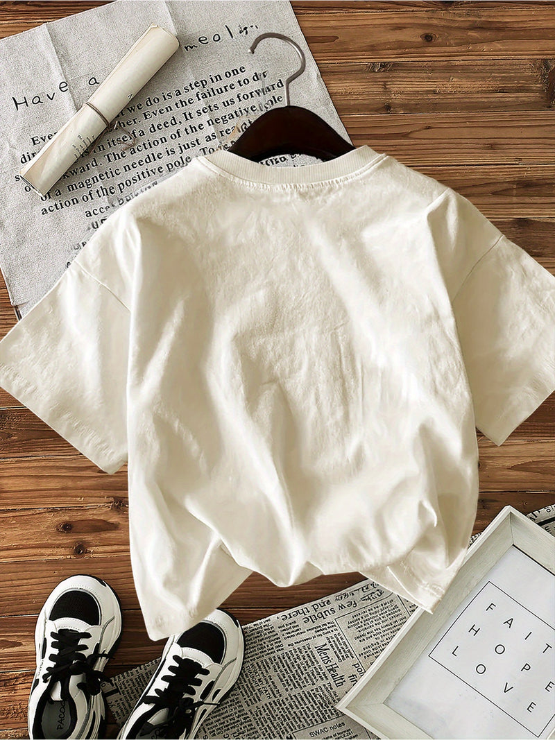 Women's Cotton Cartoon Mouse Graphic Print T-Shirt.