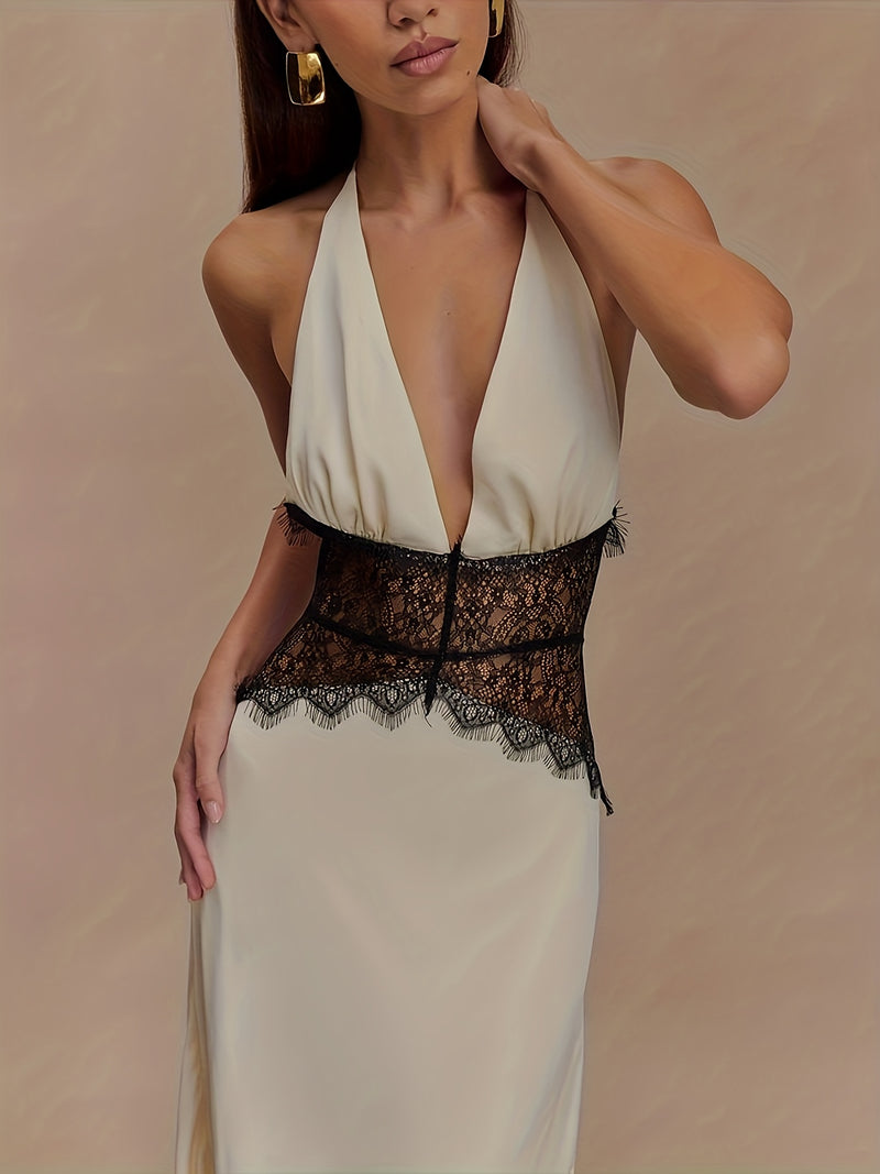 Elegant Bodycon Silhouette, Sleeveless, Long Length, Off the Shoulder.