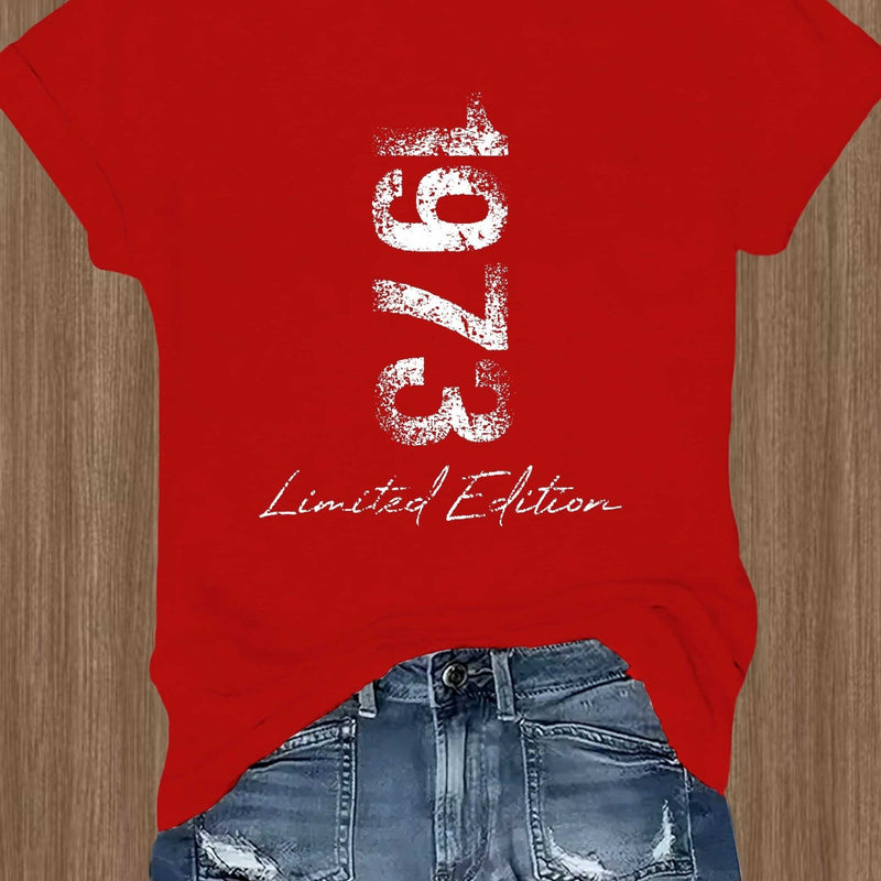 Women's T-Shirt Made of with Short Sleeves.