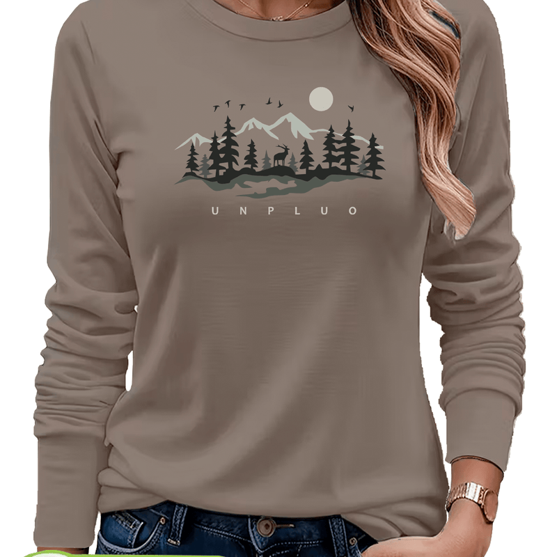 Women's T-Shirt, New Autumn/Winter Style Long Sleeve.