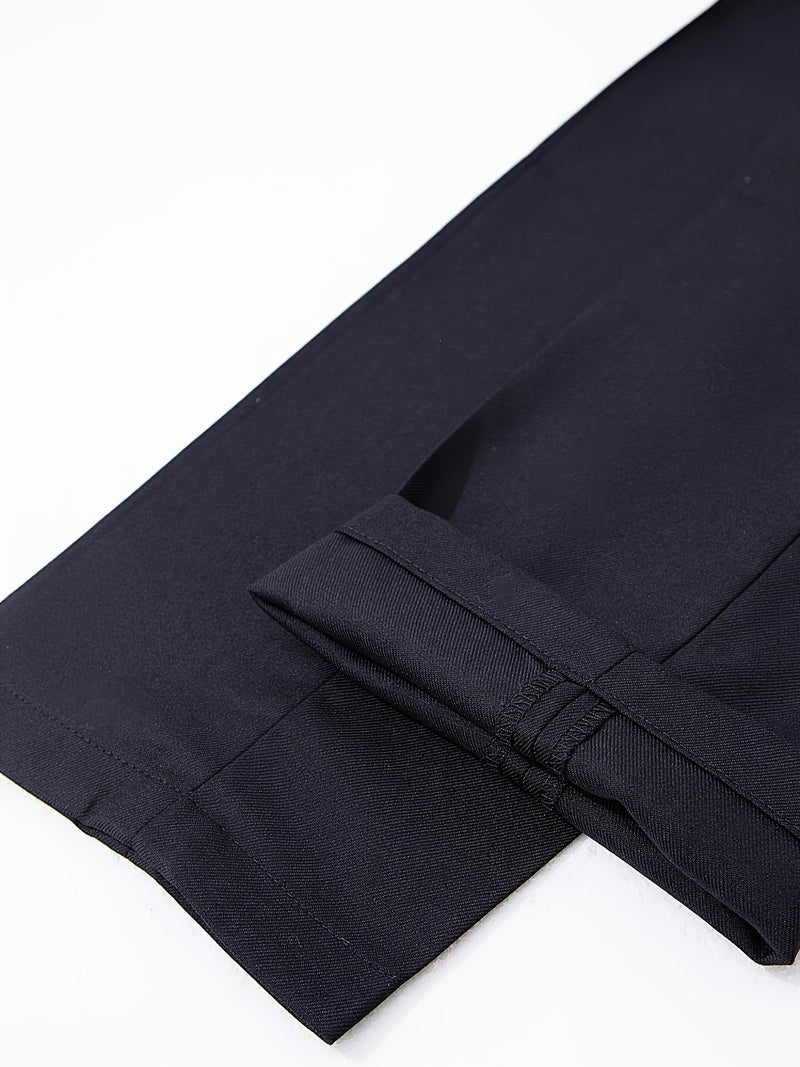 Men's 3pcs Suit with Notch Lapel, Business Formal Set, Includes Jacket.