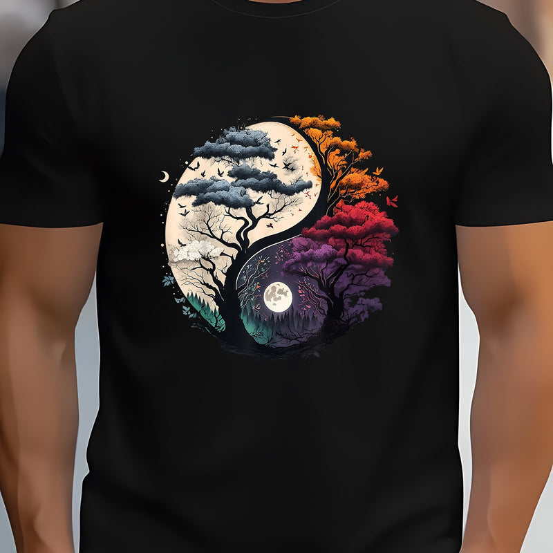 Men's Tree of Life Yin Yang T-Shirt.