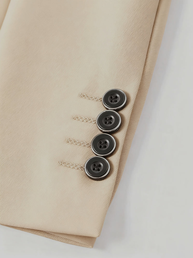 Men's 3pcs Suit Set, Including a Blazer, Vest, And Trousers.